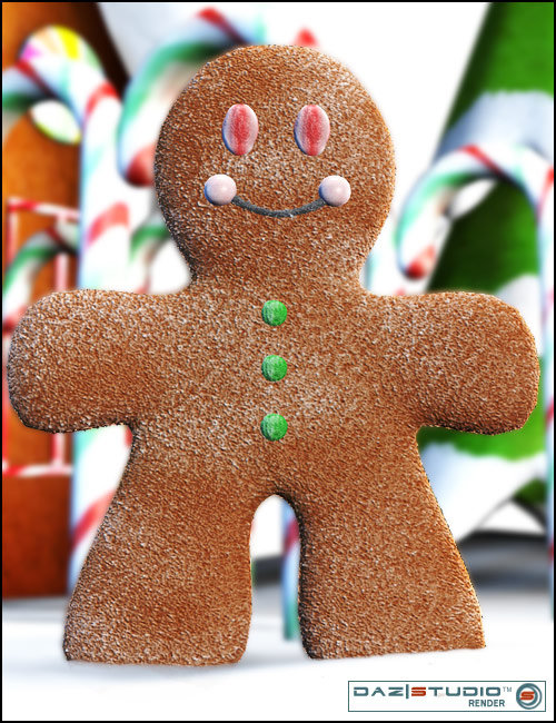 Gingerbread Man by: Rosetta, 3D Models by Daz 3D