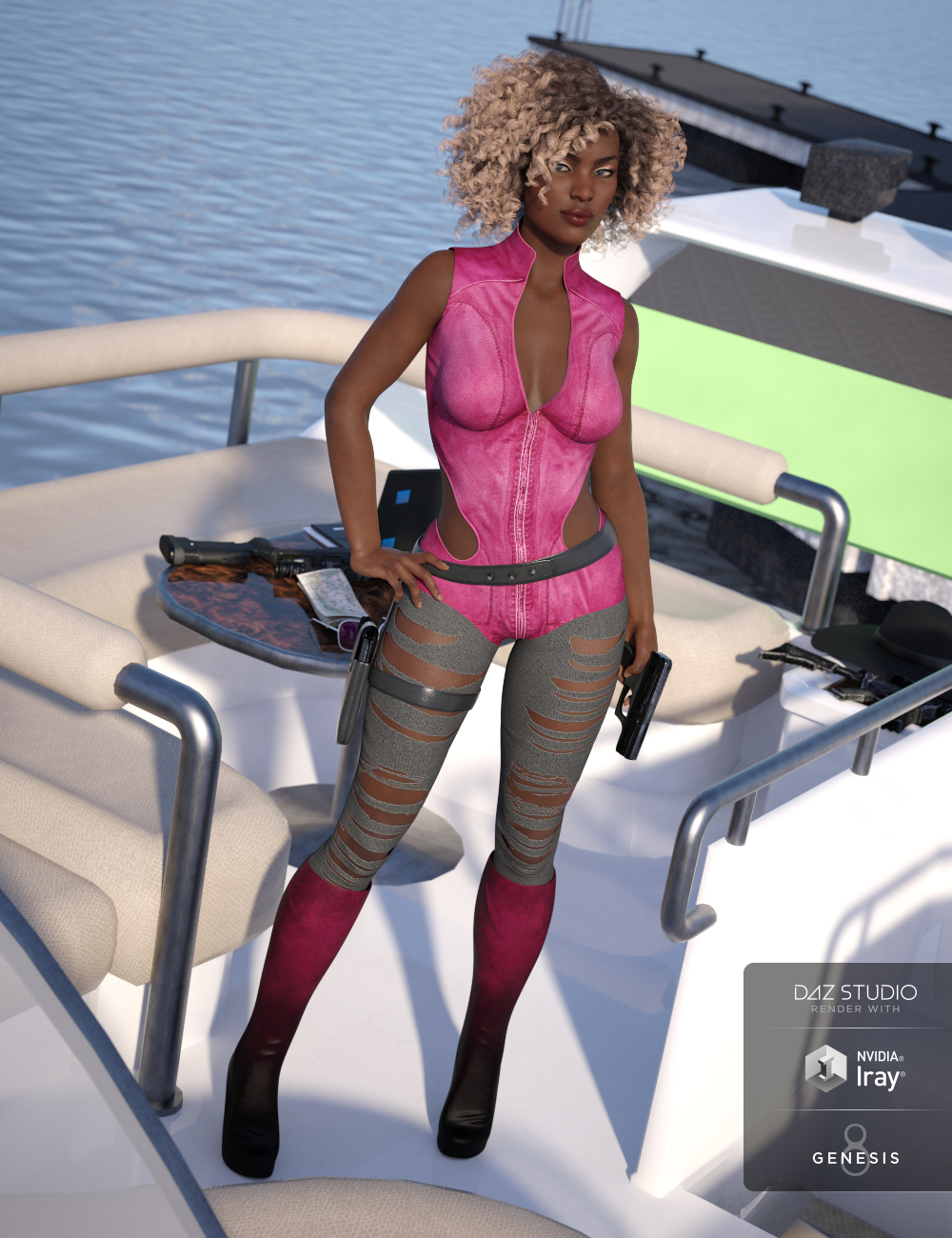 Strike Back Outfit Textures by: DirtyFairy, 3D Models by Daz 3D