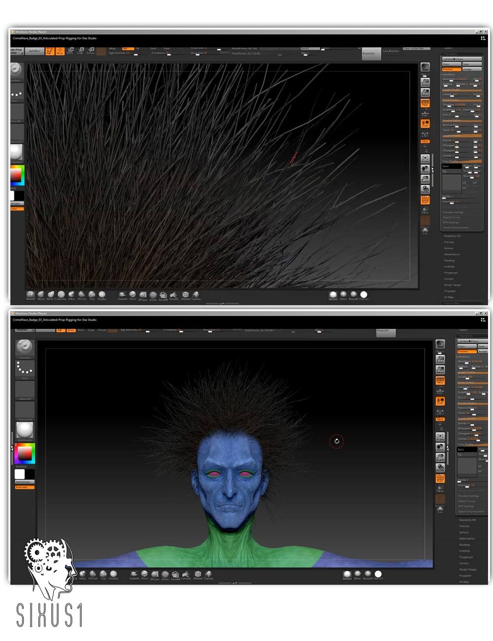 Sixus1 Mentoring - Witchery Pt2: Fibermesh Hair Creation by: Sixus1 MediaGreybro, 3D Models by Daz 3D