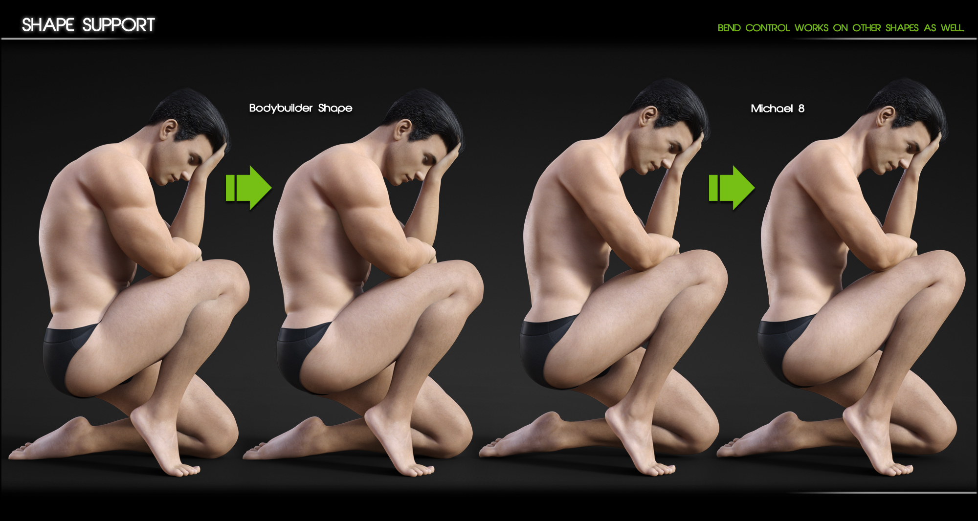 Bend Control for Genesis 8 Male(s) by: Zev0, 3D Models by Daz 3D
