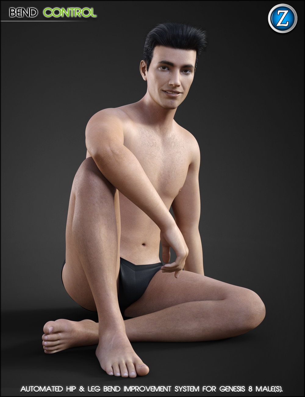 Bend Control for Genesis 8 Male(s) by: Zev0, 3D Models by Daz 3D