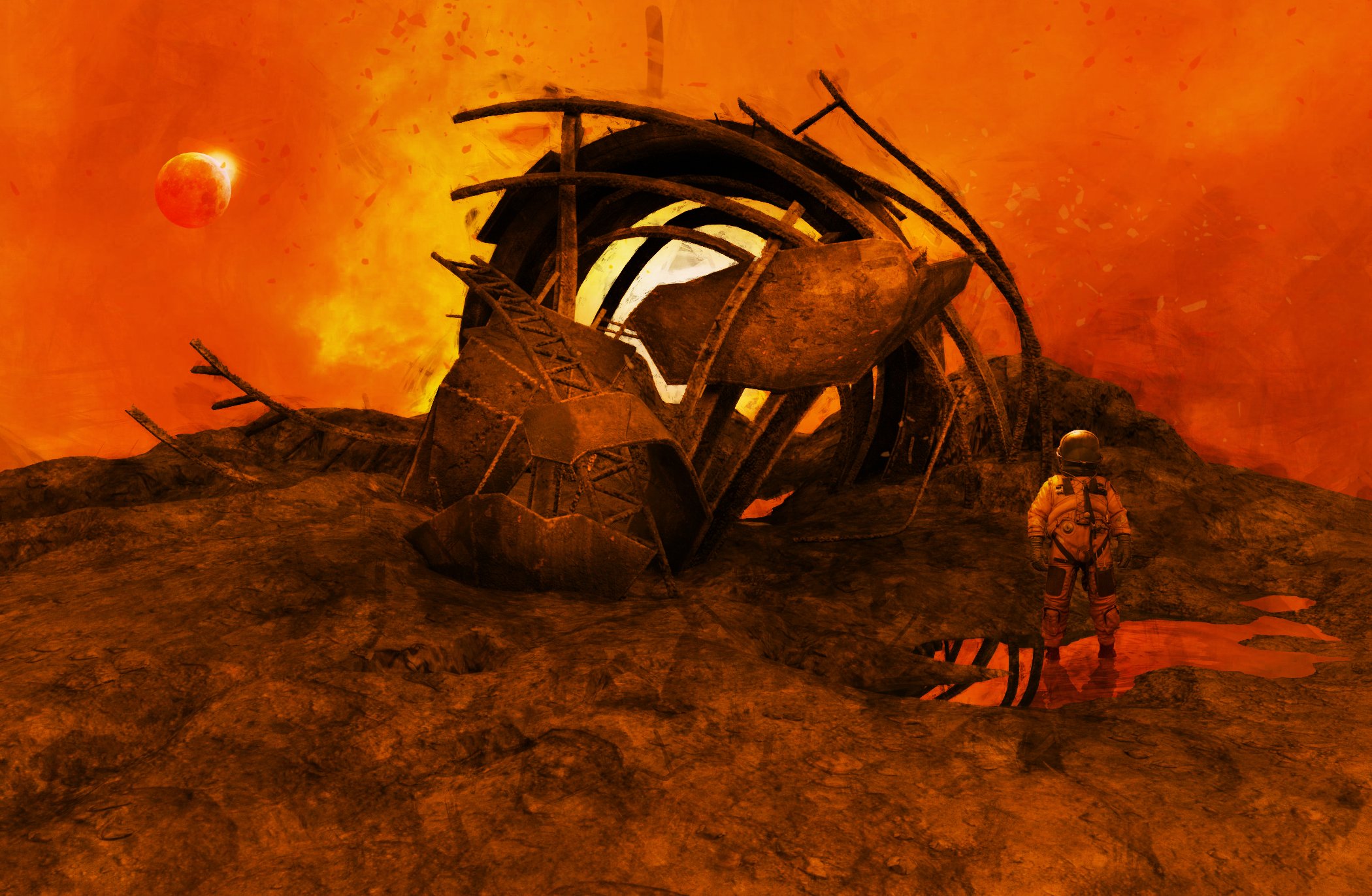 Space Wreckage Space Wreckage by: The AntFarm, 3D Models by Daz 3D