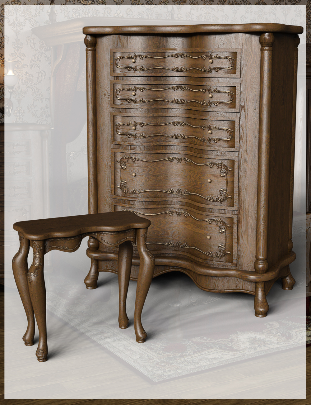 Reflections Furniture Iray Reflections Furniture Iray by: LaurieS, 3D Models by Daz 3D