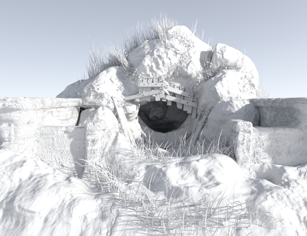 War Beast: Burrogen Cave Entry Scene Set by: Sixus1 Media, 3D Models by Daz 3D