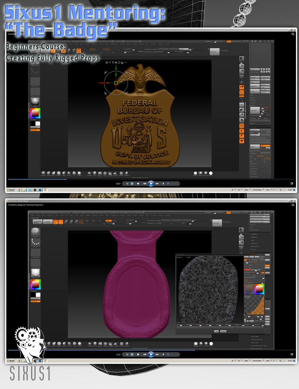 The Badge: A Beginners Complete Course by: Sixus1 MediaGreybro, 3D Models by Daz 3D
