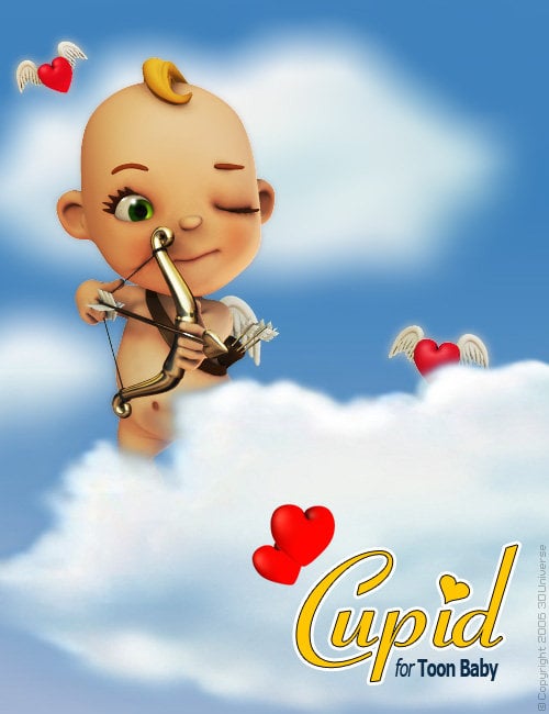 Cupid for 3D Universe's Toon Baby by: 3D Universe, 3D Models by Daz 3D