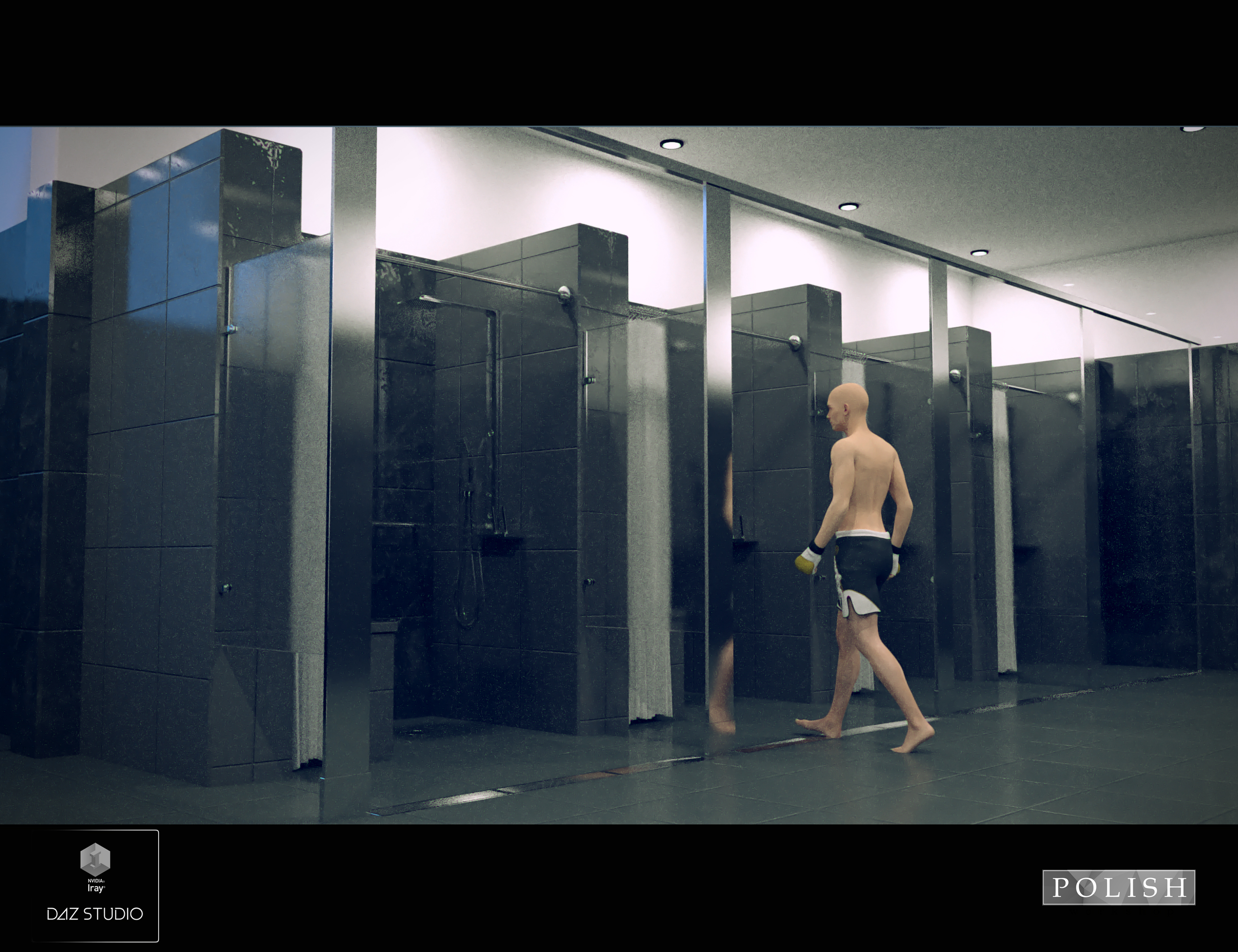 Fitness Club Shower Room by: Polish, 3D Models by Daz 3D