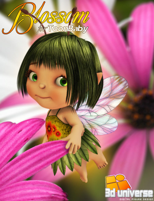 Blossom for 3D Universe's Toon Baby by: 3D Universe, 3D Models by Daz 3D