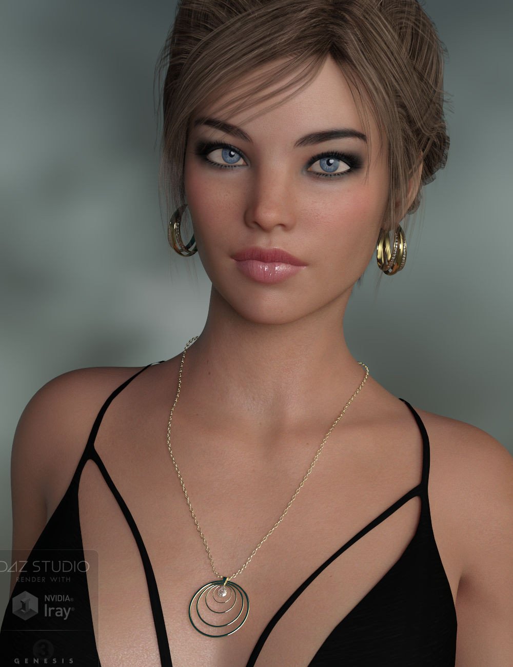 Hoops Jewelry for Genesis 8 Female(s) by: WildDesigns, 3D Models by Daz 3D