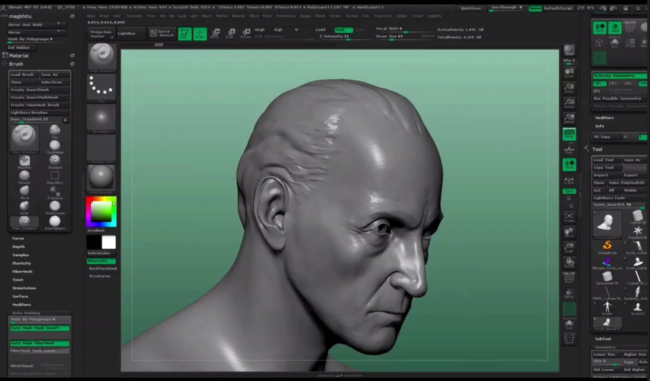 daz3d to zbrush and back