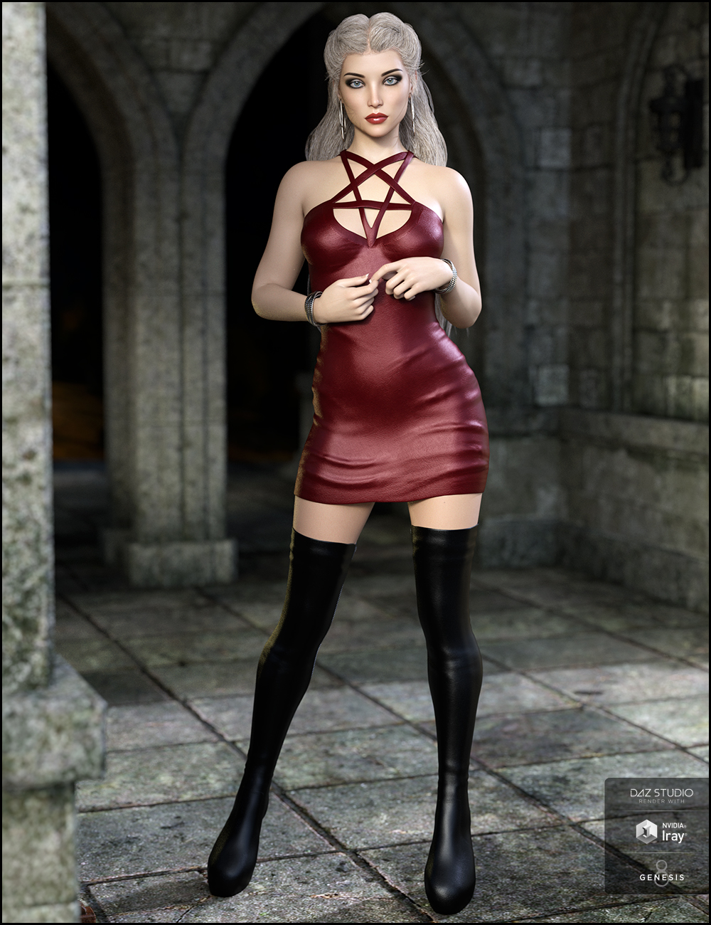 Lustrum Dress Outfit for Genesis 8 Female(s) by: JessaiiDemonicaEvilius, 3D Models by Daz 3D