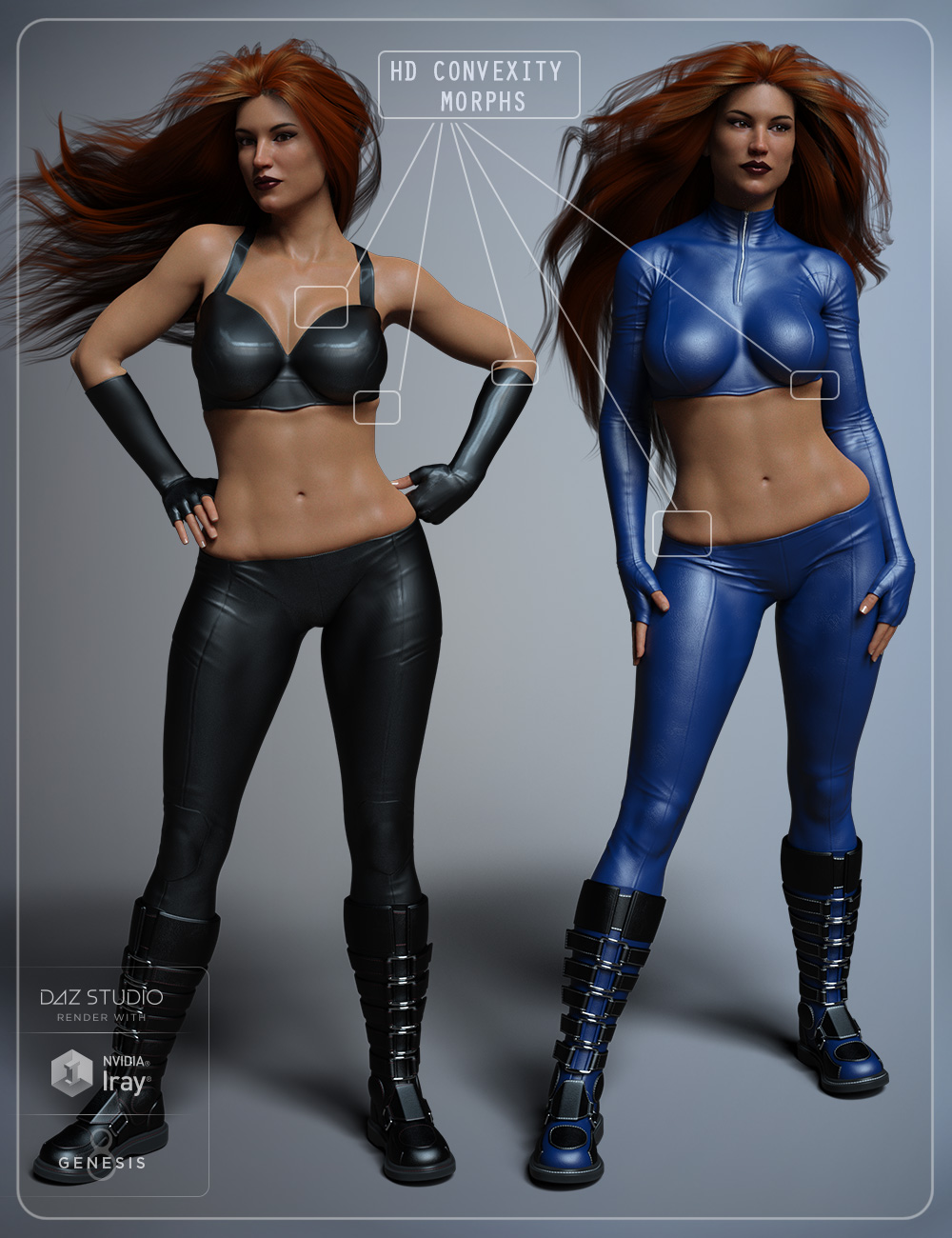 Slinky Suit 2 for Genesis 3 and 8 Female(s) by: smay, 3D Models by Daz 3D