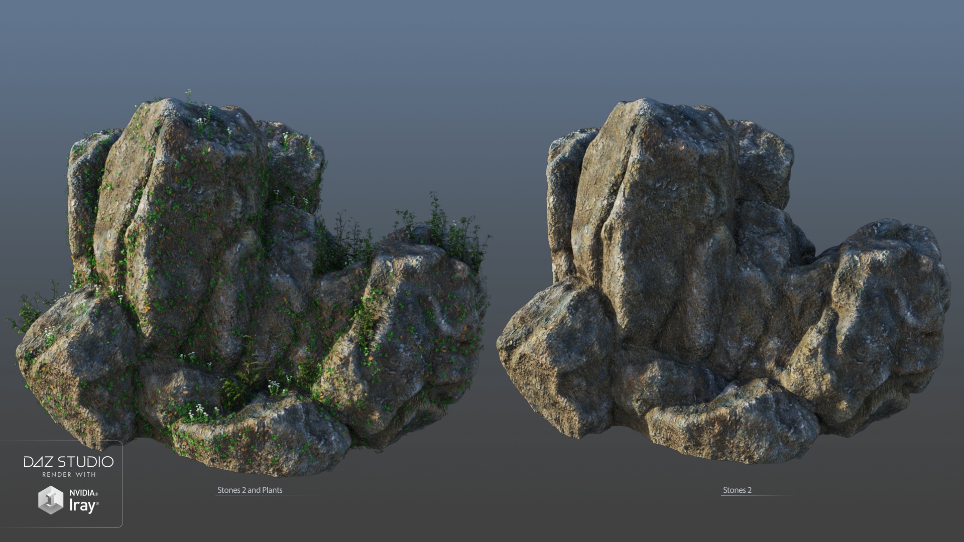 Stones HR by: Andrey Pestryakov, 3D Models by Daz 3D