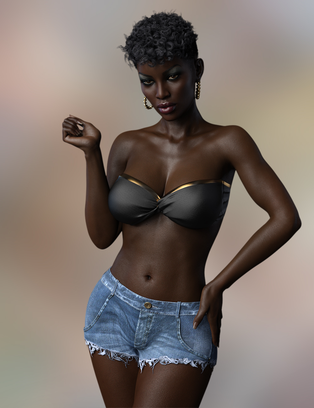 FWSA Imani HD for Monique 8 by: Fred Winkler ArtSabby, 3D Models by Daz 3D