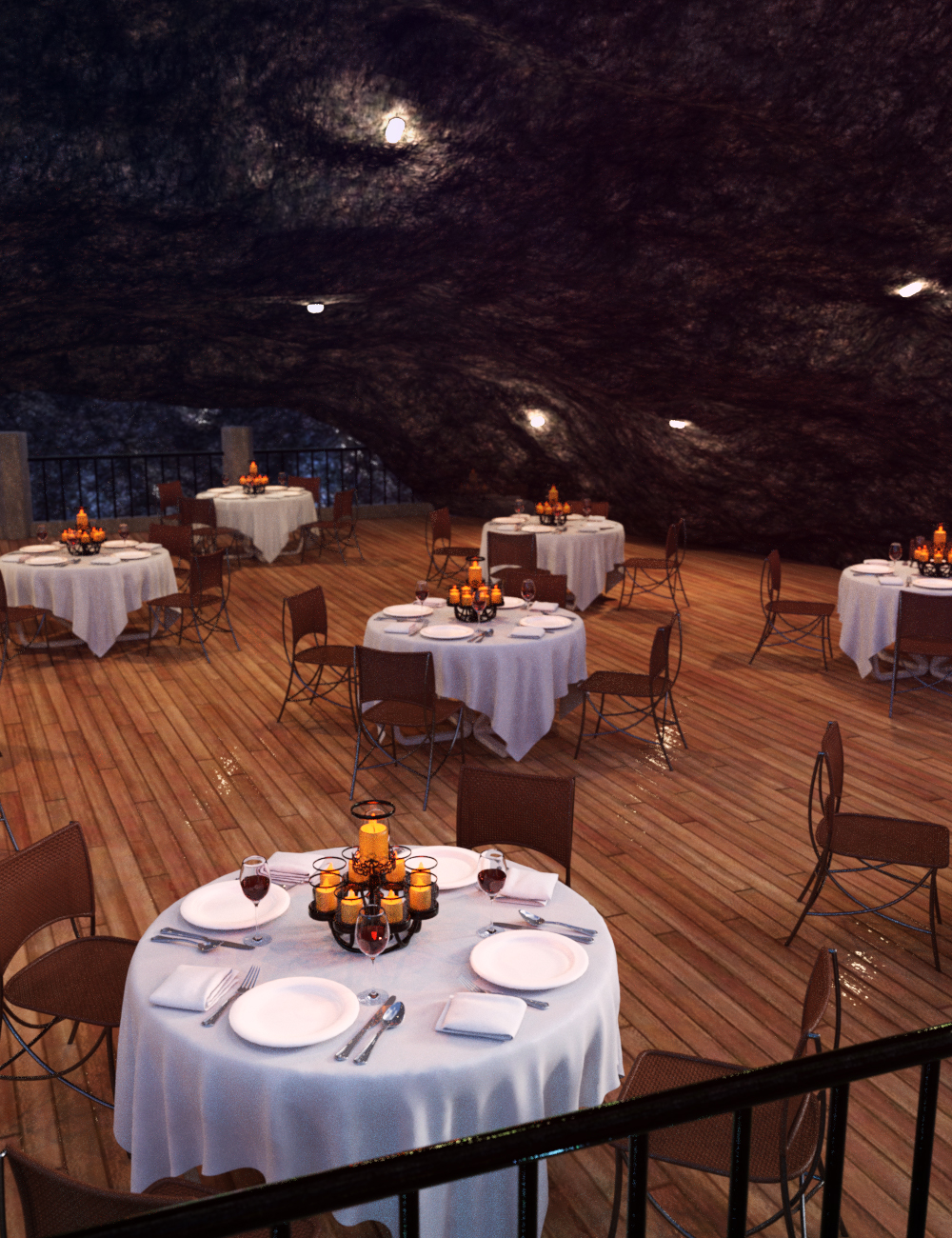 Cave Restaurant by: Charlie, 3D Models by Daz 3D