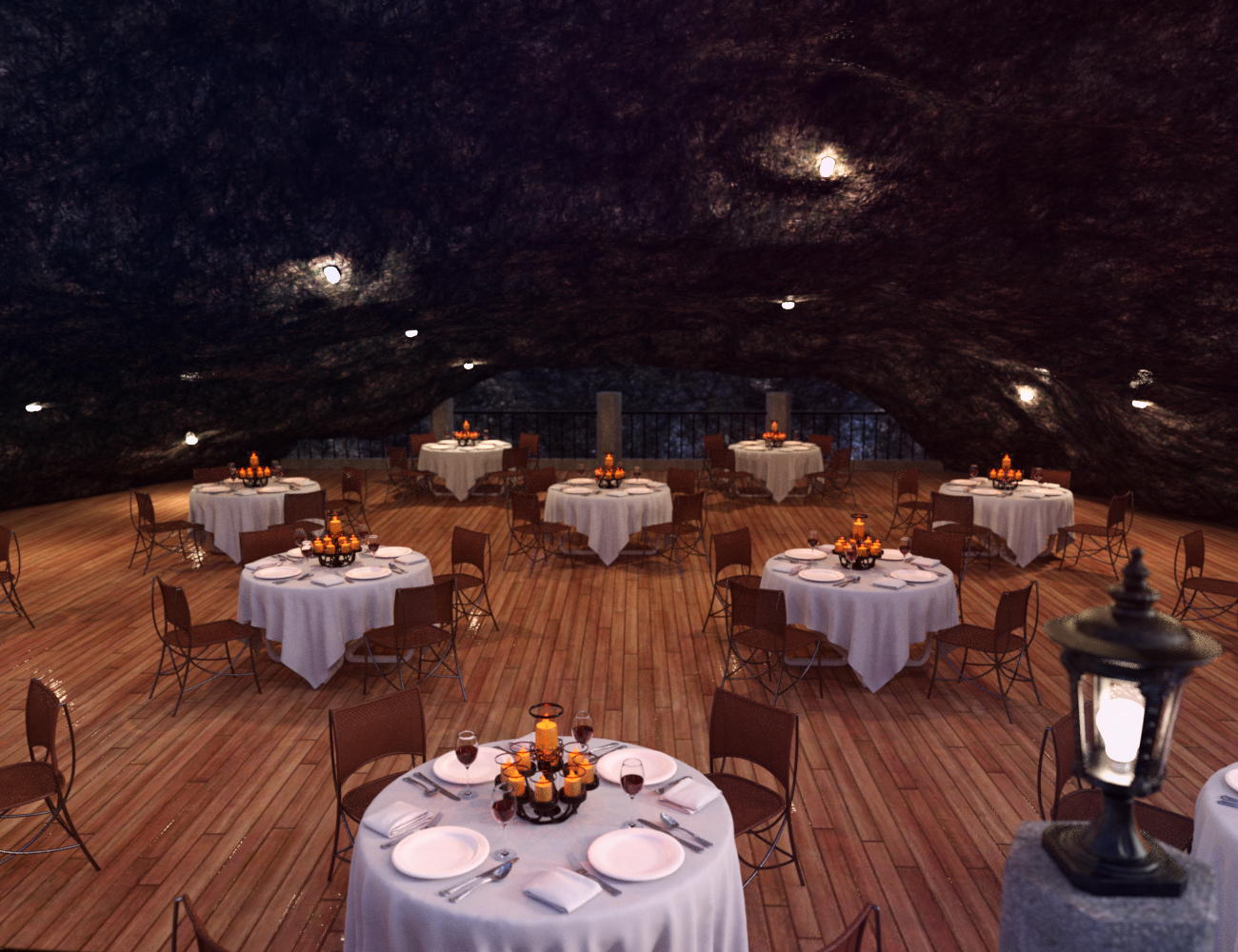Cave Restaurant by: Charlie, 3D Models by Daz 3D