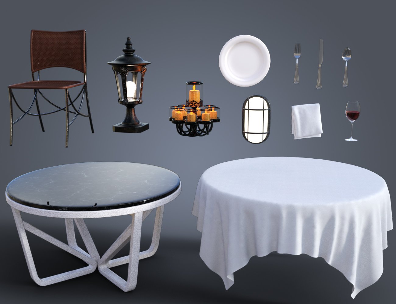 Cave Restaurant Cave Restaurant by: Charlie, 3D Models by Daz 3D