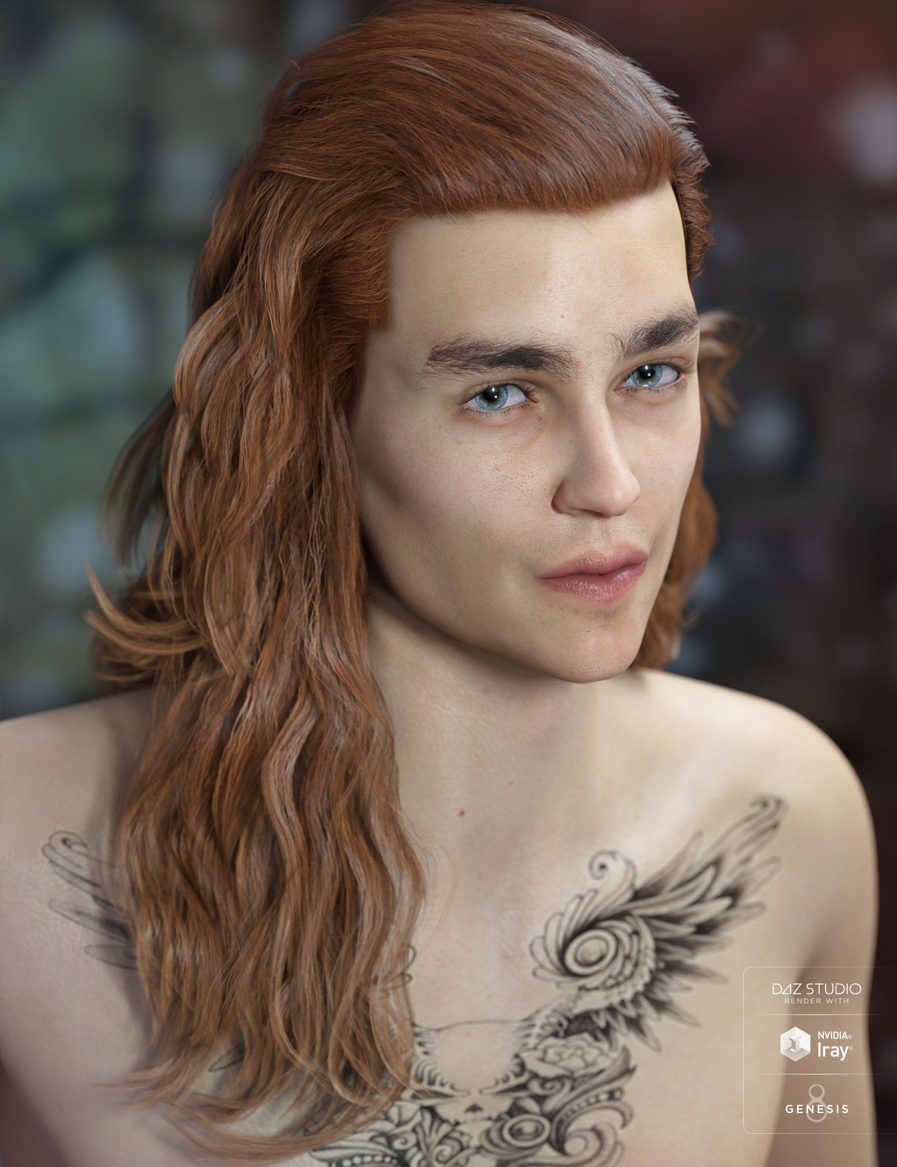 Elan Hair for Genesis 8 Male(s) and Female(s) | Daz 3D