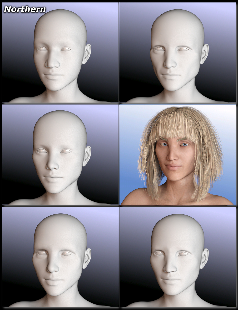 People of Earth: Faces of Europe Genesis 8 Female by: Sickleyield, 3D Models by Daz 3D