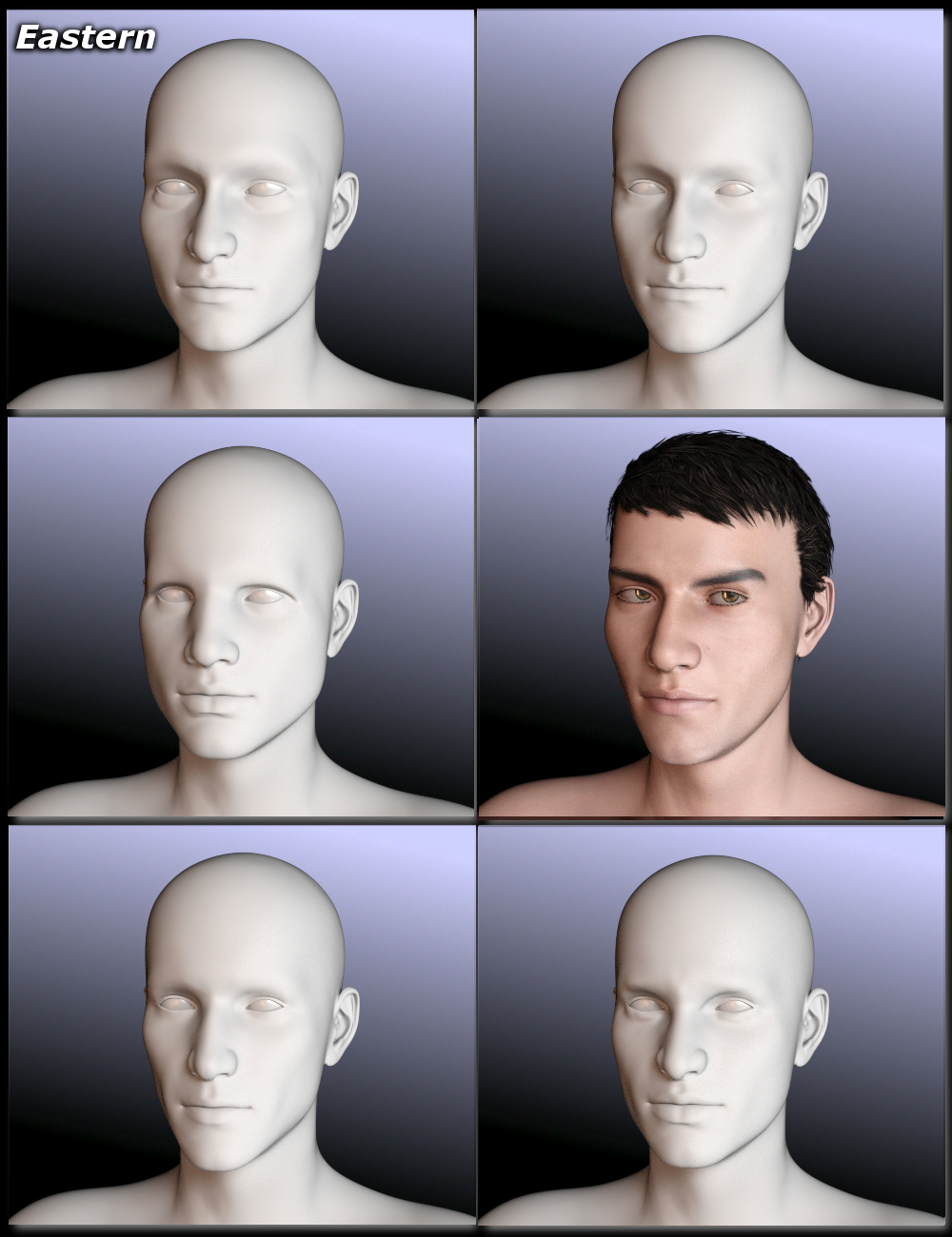 People of Earth: Faces of Europe Genesis 8 Male by: Sickleyield, 3D Models by Daz 3D