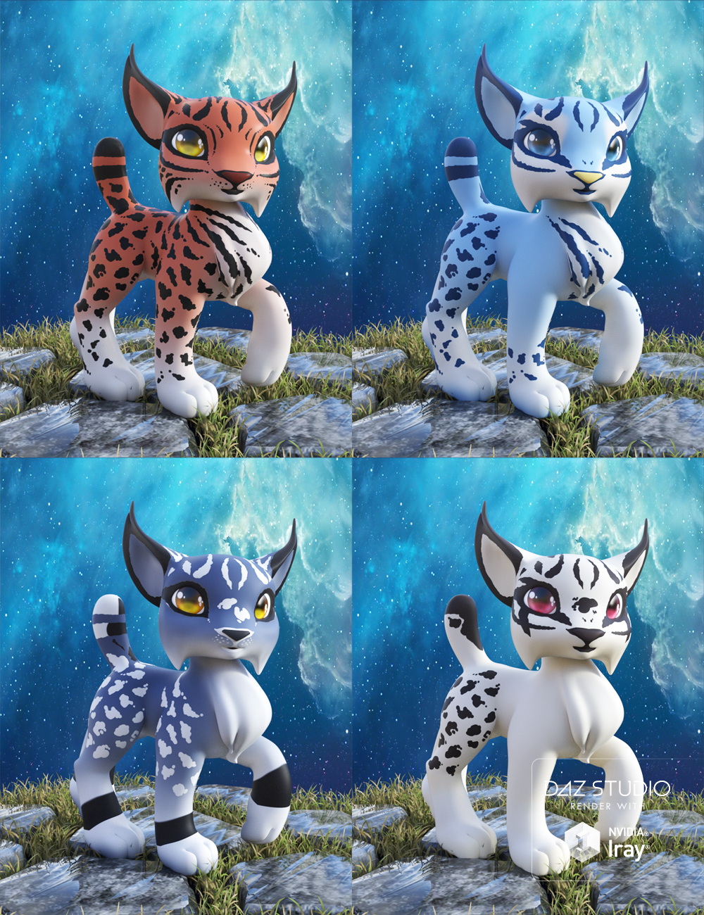 Lovely Precious Vol 05 - Lynx Lovely Precious Vol 05 - Lynx by: Muscleman, 3D Models by Daz 3D