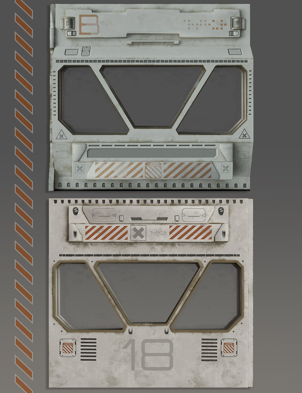 Sci-Fi Brig Construction Set by: The AntFarm, 3D Models by Daz 3D