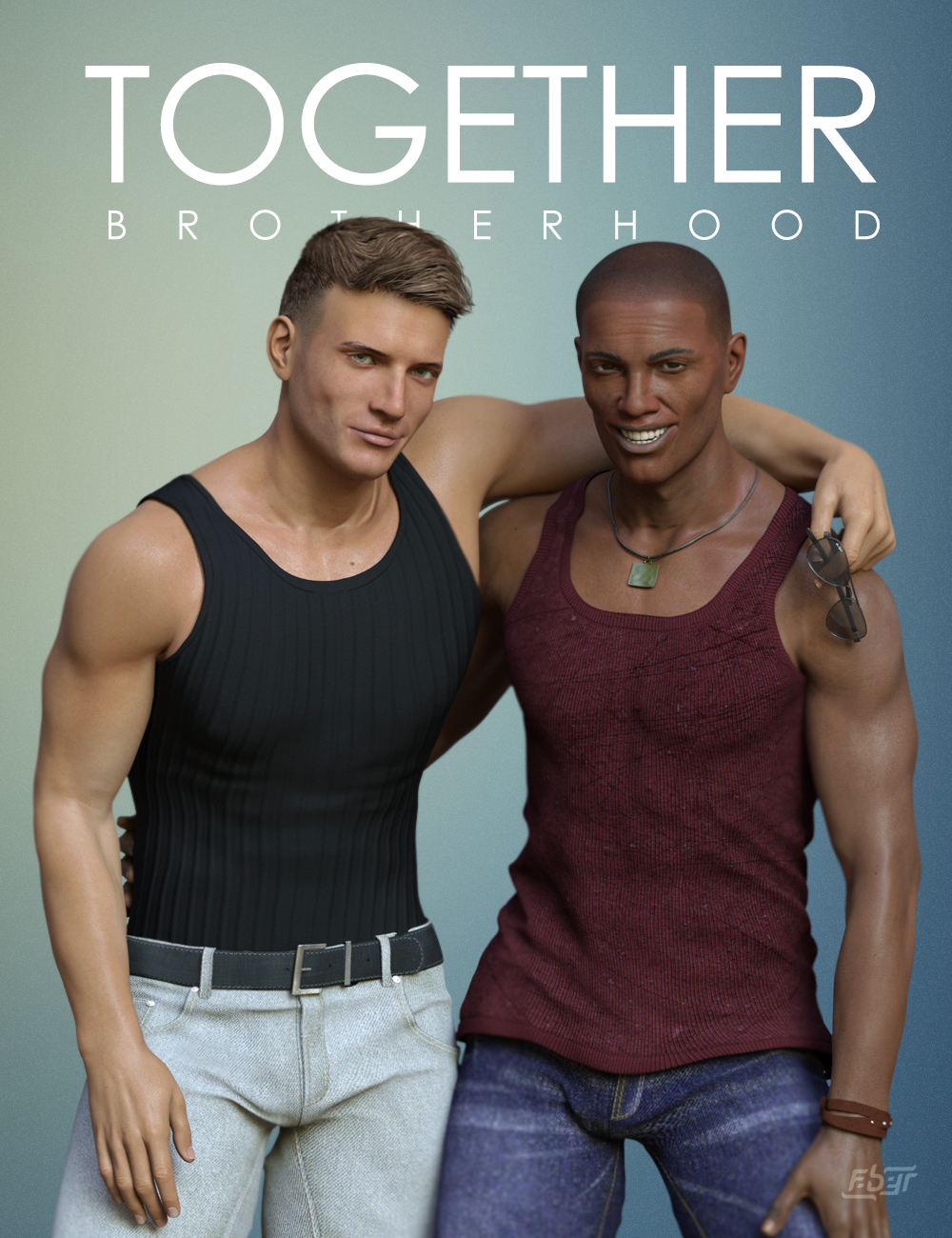 Together: Brotherhood Poses for Genesis 8 Male(s) by: Faber Inc, 3D Models by Daz 3D