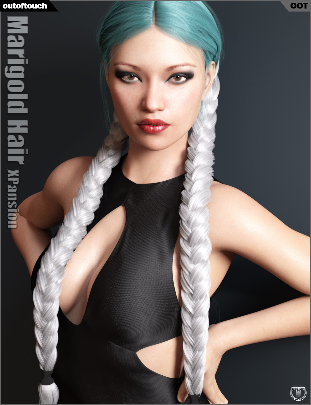 Marigold Hair and OOT Hairblending 2.0 Texture XPansion by: outoftouch, 3D Models by Daz 3D