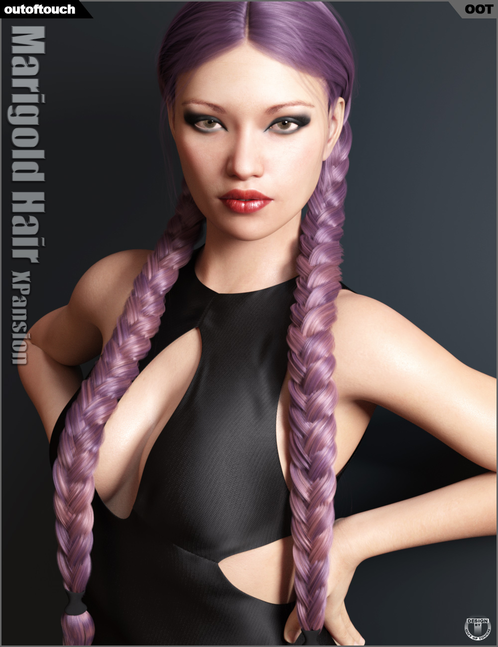 Marigold Hair and OOT Hairblending 2.0 Texture XPansion by: outoftouch, 3D Models by Daz 3D