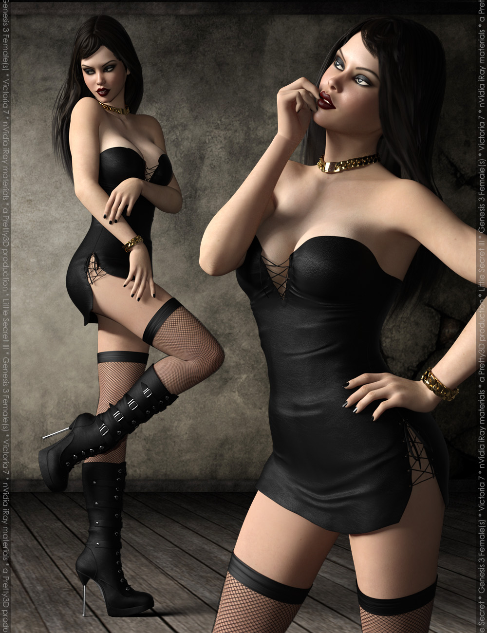 Little Secret III for Genesis 3 Female(s) by: Pretty3D, 3D Models by Daz 3D