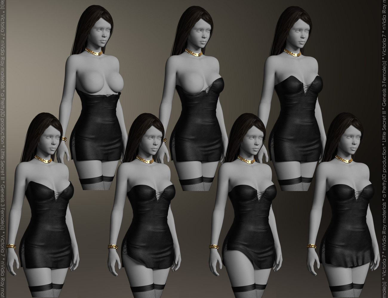 Little Secret III for Genesis 3 Female(s) by: Pretty3D, 3D Models by Daz 3D