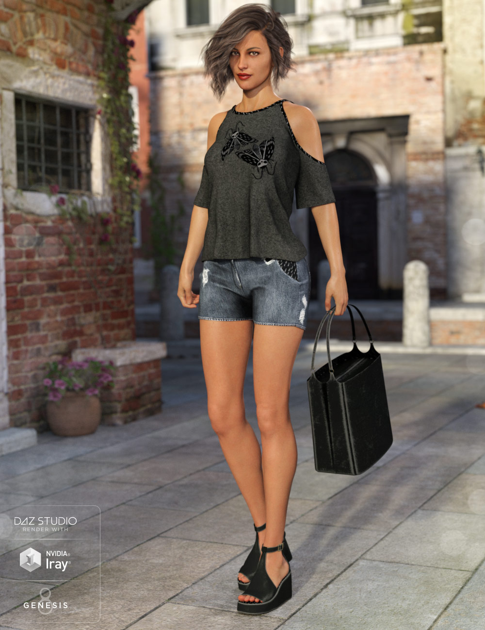 Daisy Outfit Textures by: Anna Benjamin, 3D Models by Daz 3D