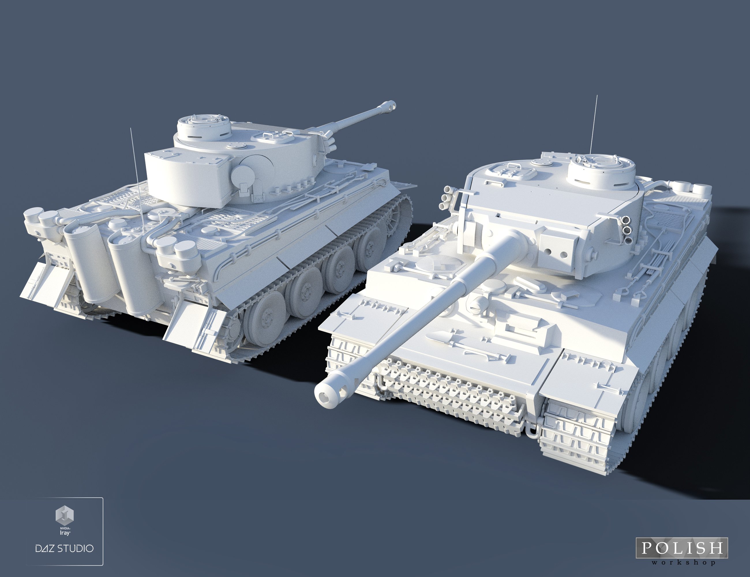 WW II German Tank by: Polish, 3D Models by Daz 3D