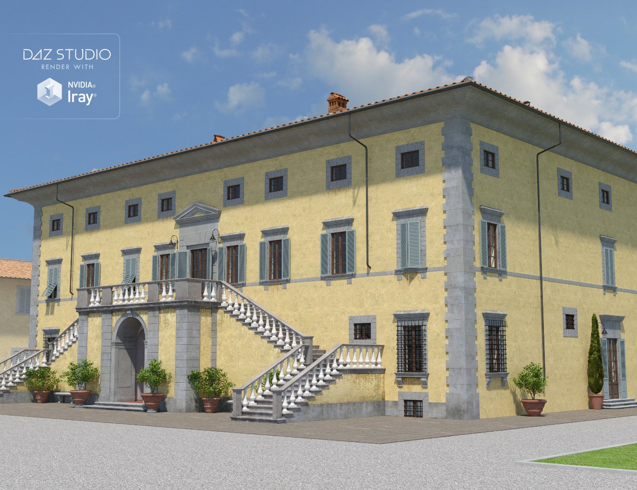 Tuscan Villa by: Aurelio, 3D Models by Daz 3D