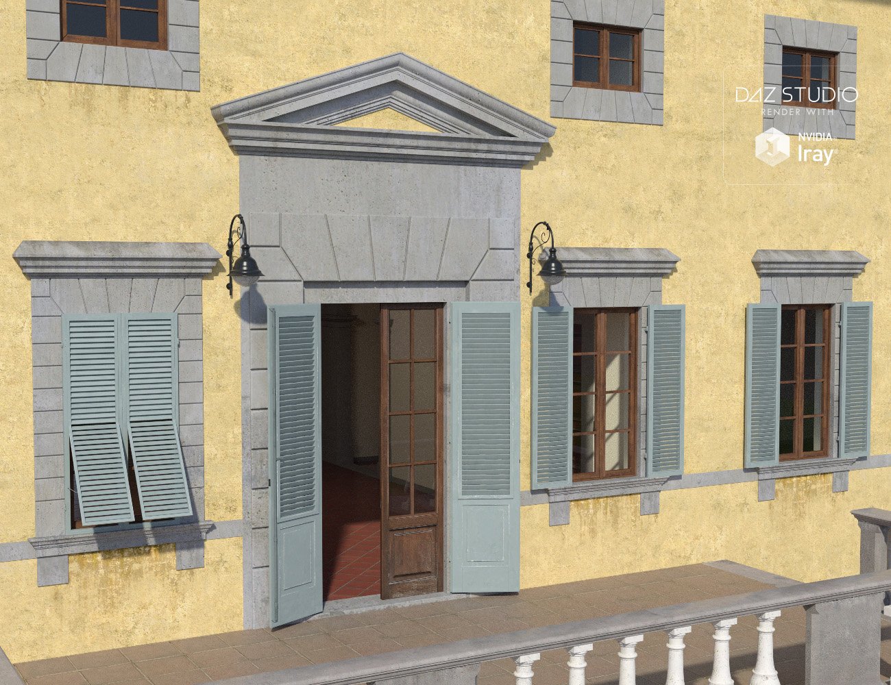 Tuscan Villa Tuscan Villa by: Aurelio, 3D Models by Daz 3D