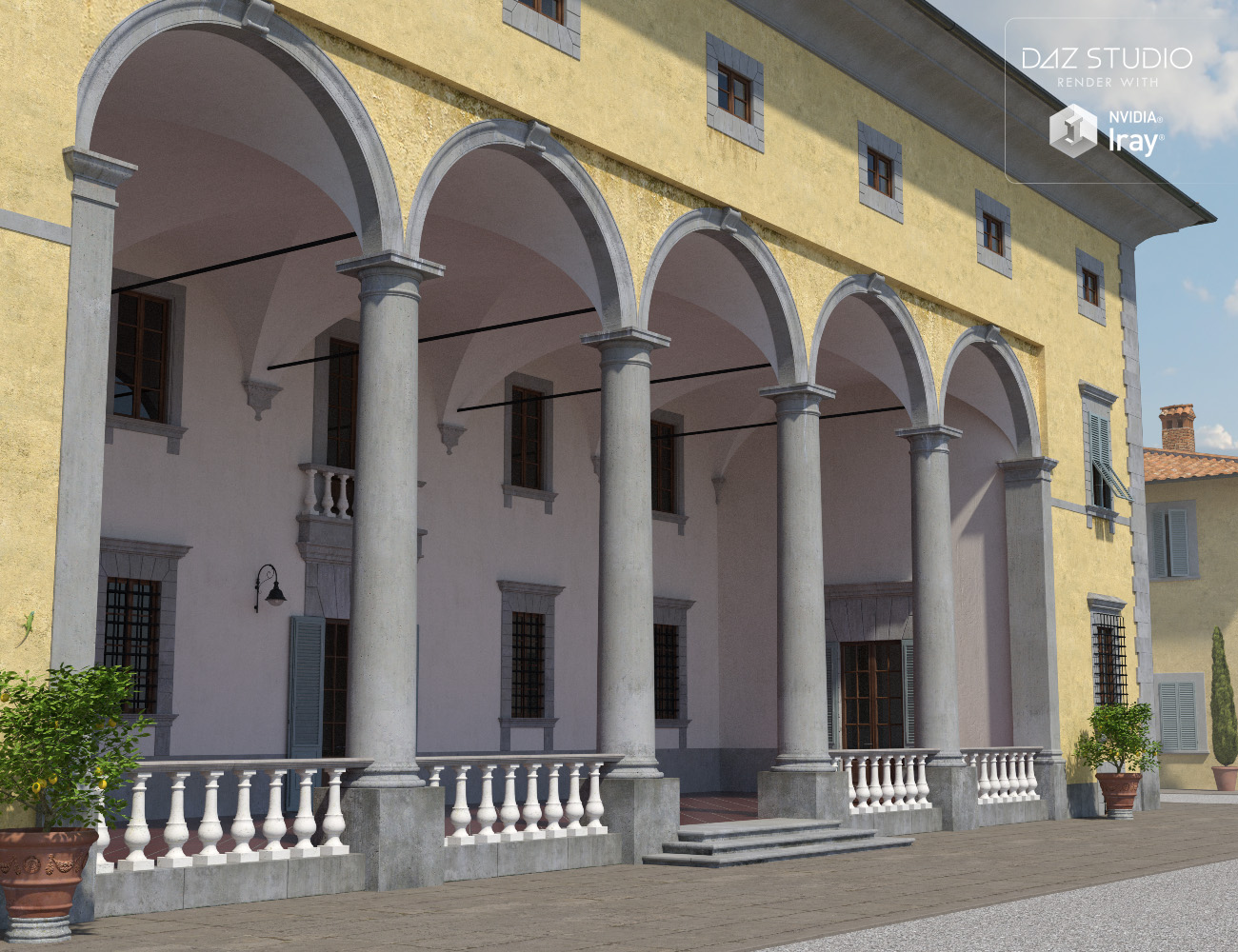 Tuscan Villa Tuscan Villa by: Aurelio, 3D Models by Daz 3D