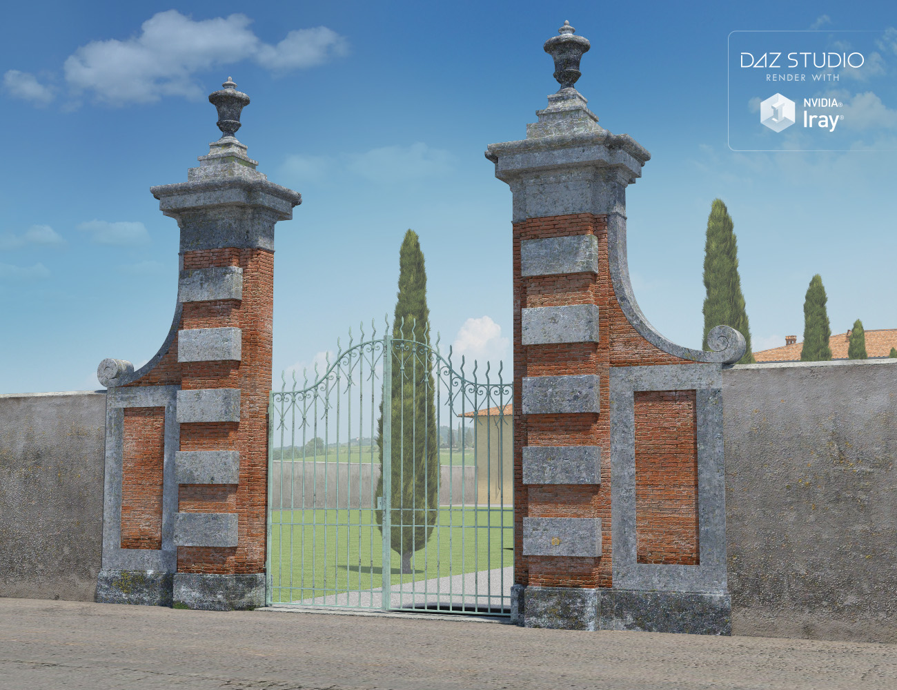 Tuscan Villa Tuscan Villa by: Aurelio, 3D Models by Daz 3D