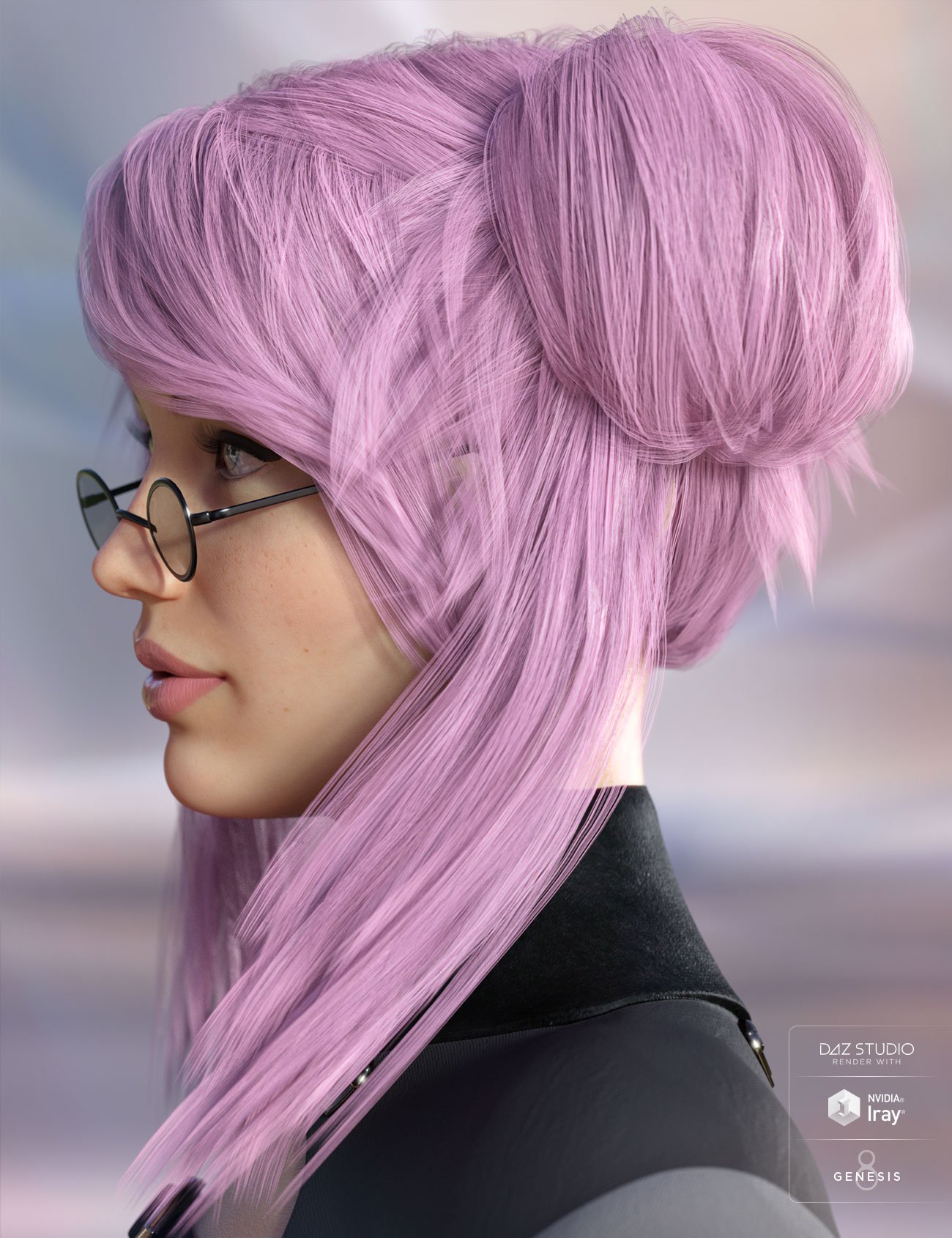 Cady Hair for Genesis 3 & 8 Female(s) by: AprilYSH, 3D Models by Daz 3D