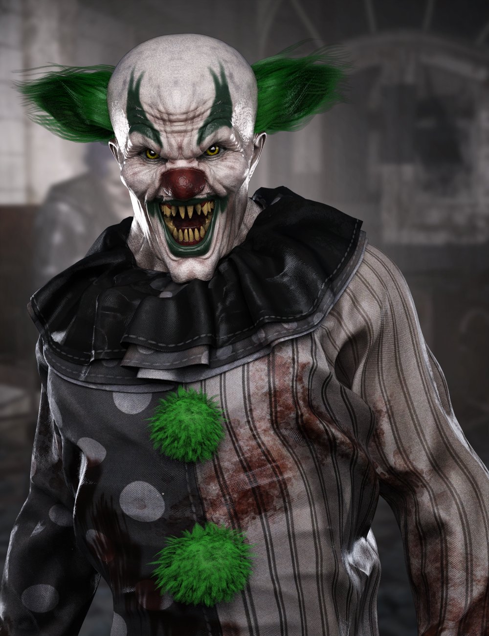 Evil Clown HD for Genesis 8 Male Evil Clown HD for Genesis 8 Male by: Josh Crockett, 3D Models by Daz 3D