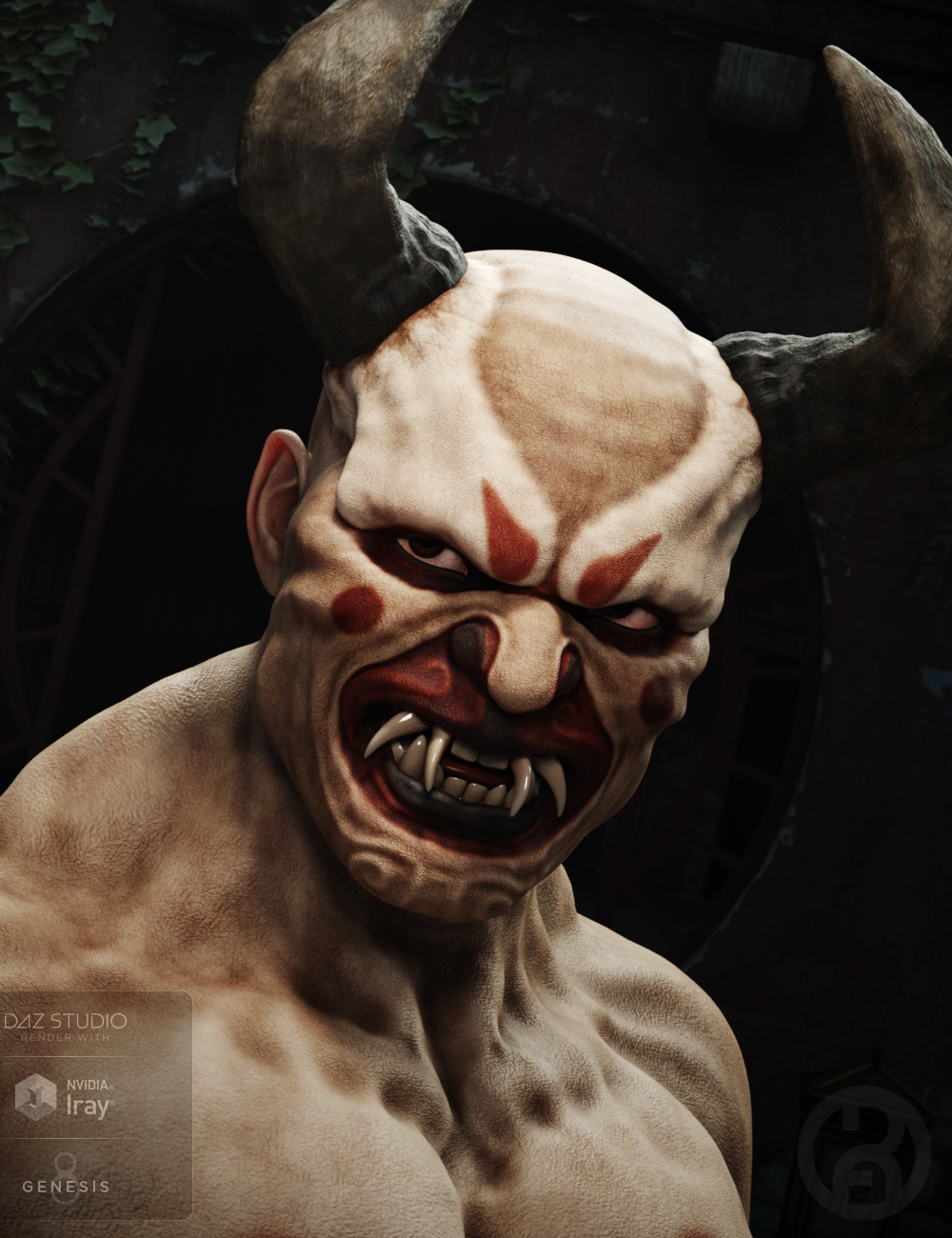 Oni Demon for Genesis 8 Male(s) by: RawArt, 3D Models by Daz 3D