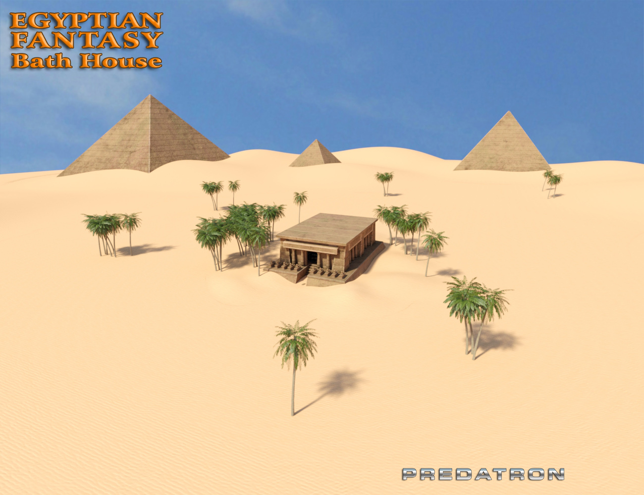 Egyptian Fantasy Bath House by: Predatron, 3D Models by Daz 3D