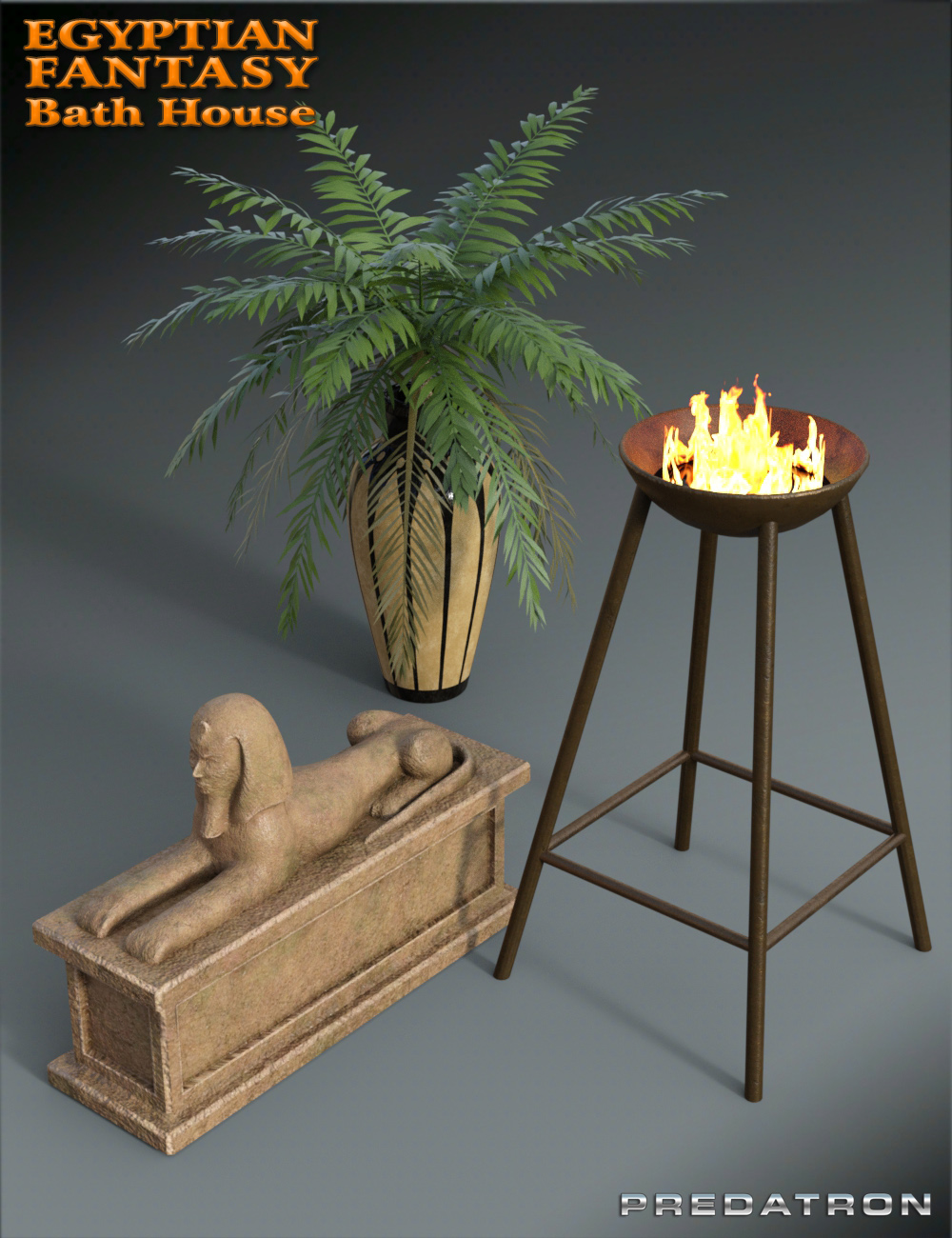 Egyptian Fantasy Bath House by: Predatron, 3D Models by Daz 3D