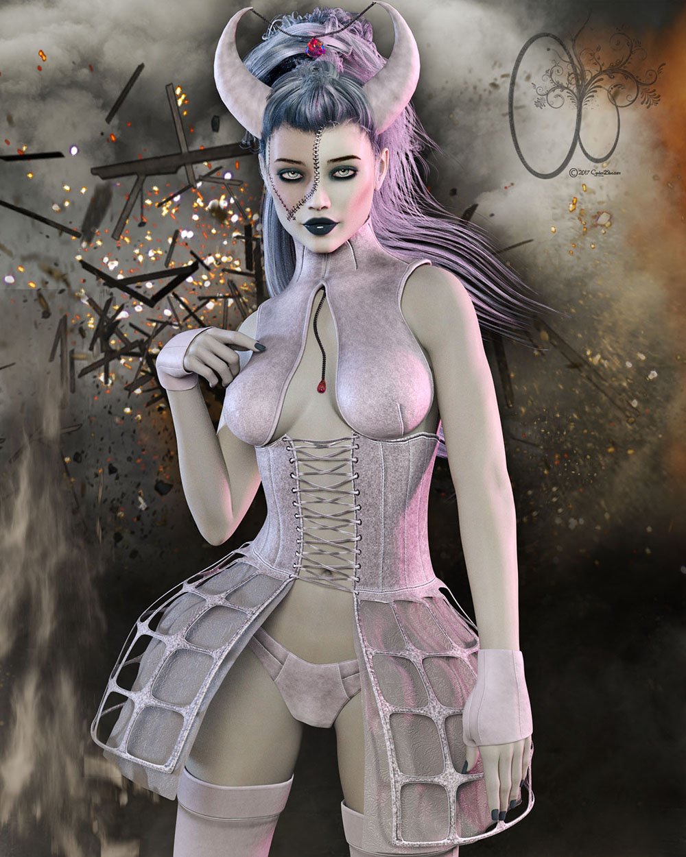 CB Hallo Clothing Set for Genesis 3 and 8 Female(s) CB Hallo Clothing Set for Genesis 3 and 8 Female(s) by: CynderBlue, 3D Models by Daz 3D