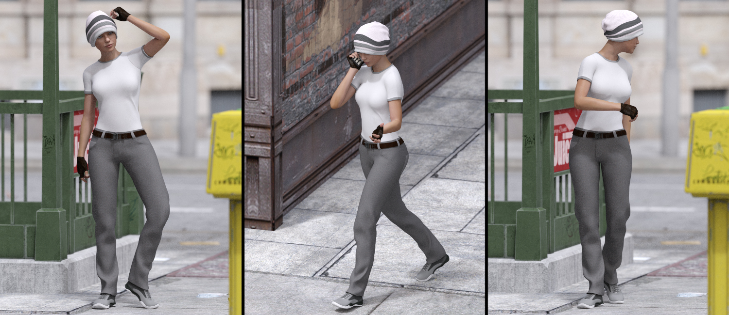 City Dweller Poses by: Three Wishes, 3D Models by Daz 3D
