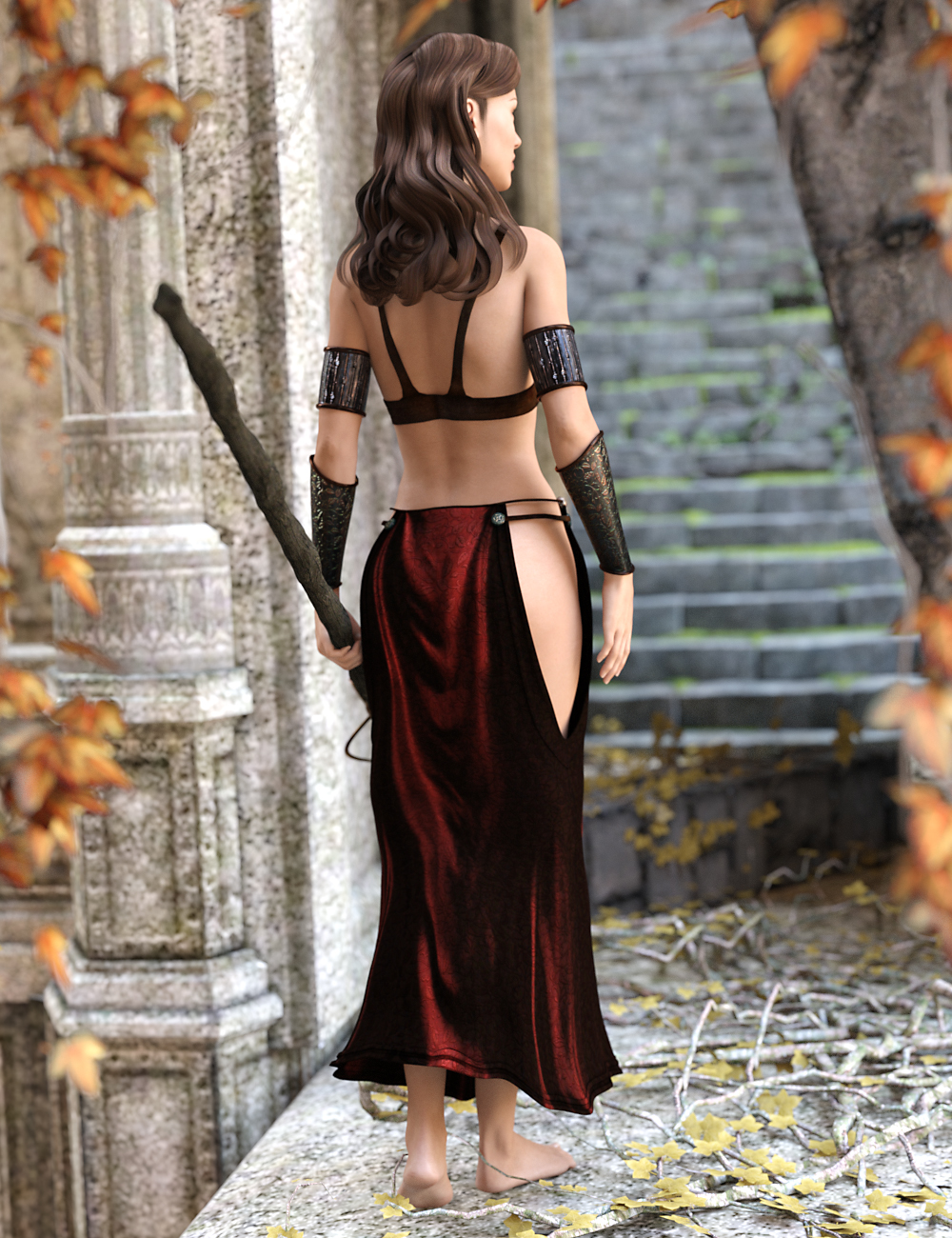 Mystical Dark Mage Mystical Dark Mage by: Sarsa, 3D Models by Daz 3D