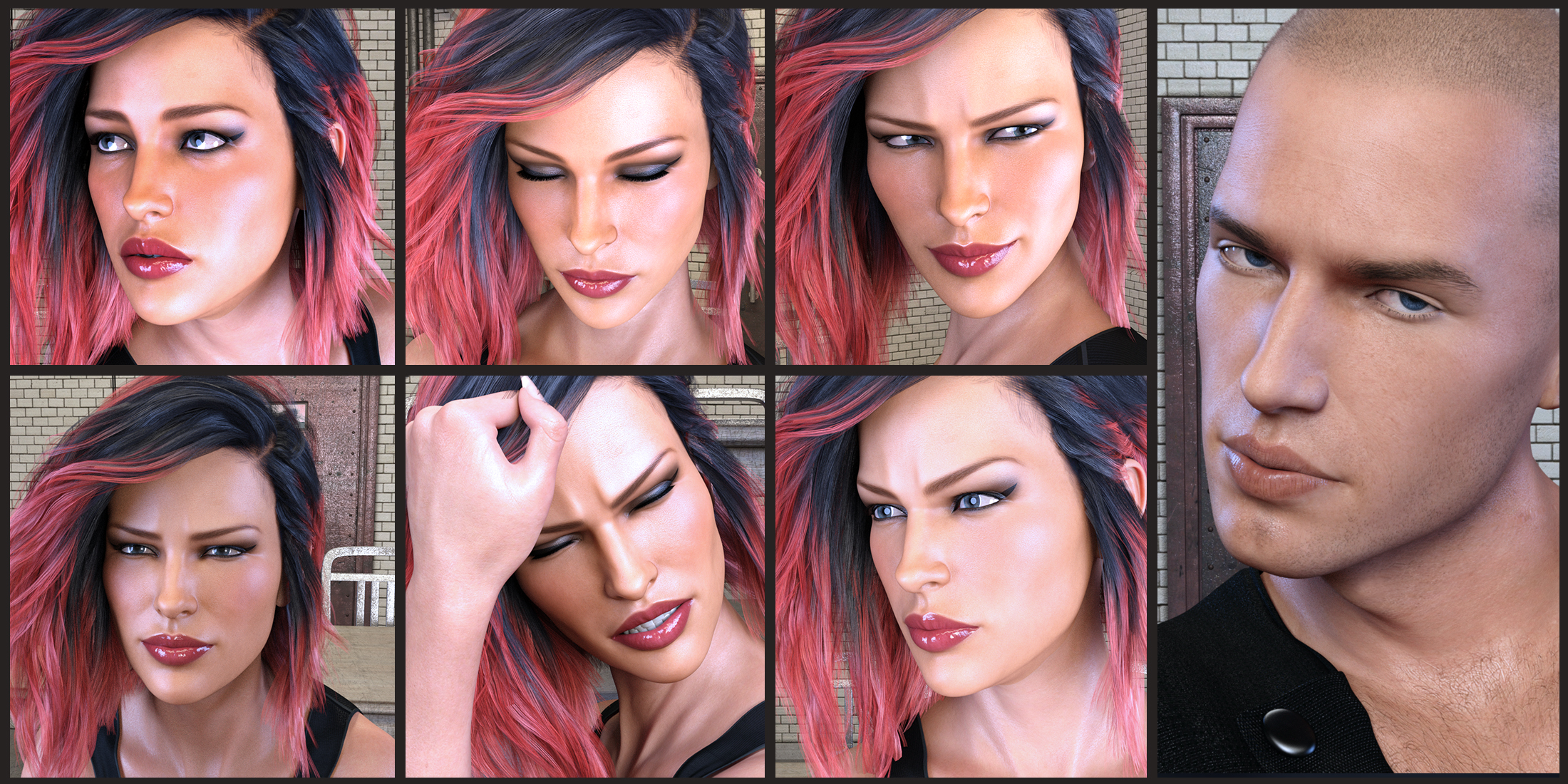 Z Guilty As Charged - Dialable and One-Click Expressions for Genesis 3 & 8 by: Zeddicuss, 3D Models by Daz 3D