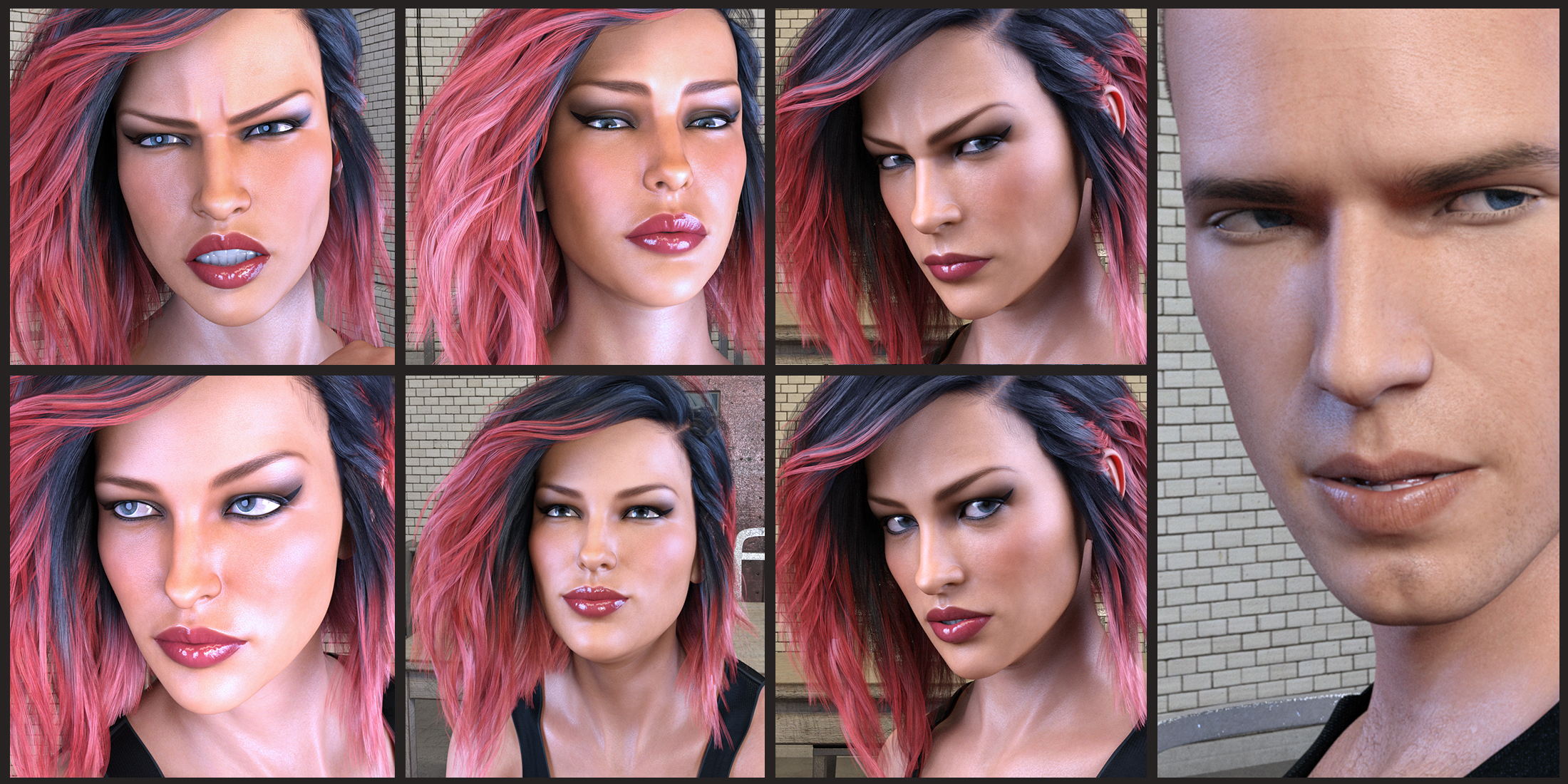 Z Guilty As Charged - Dialable and One-Click Expressions for Genesis 3 & 8 by: Zeddicuss, 3D Models by Daz 3D