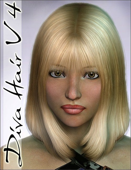 Diva Hair V4 by: 3Dream, 3D Models by Daz 3D
