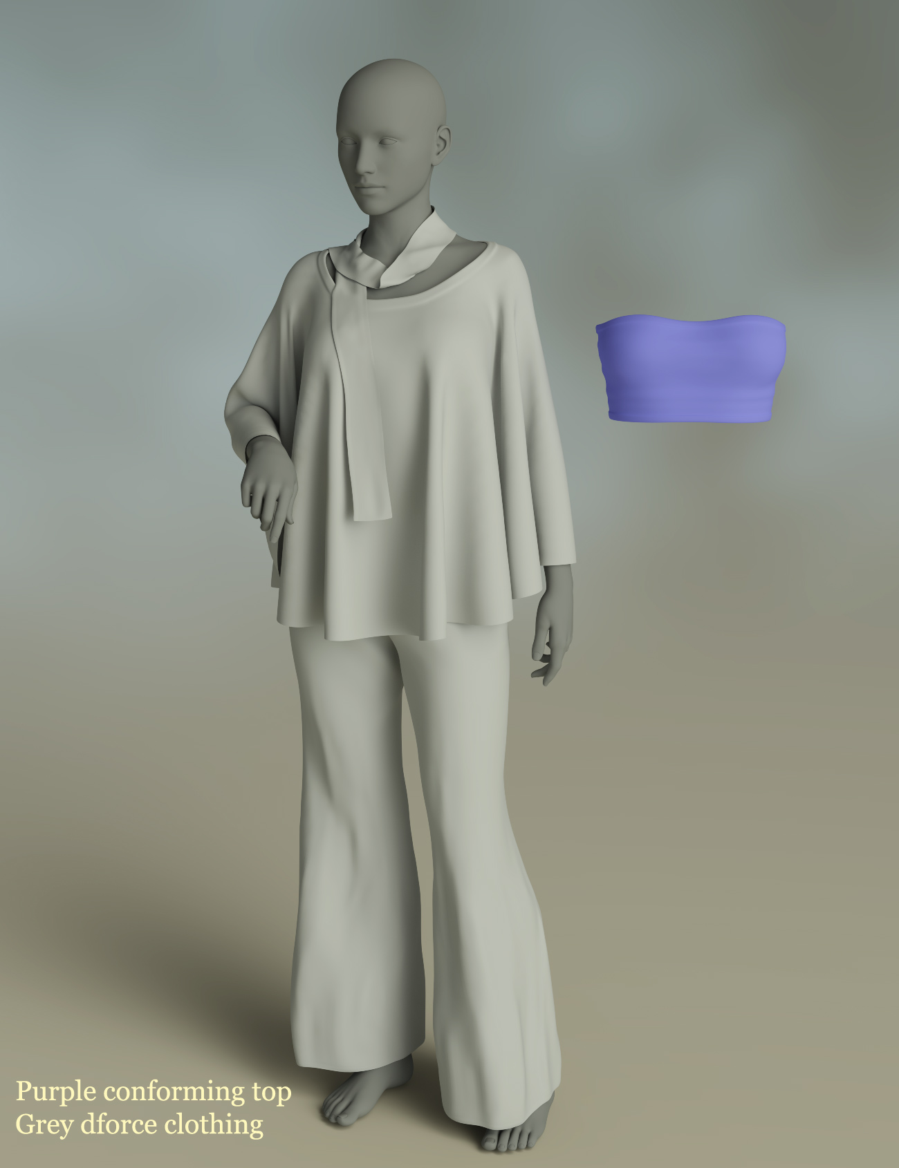 dForce Soulful Outfit for Genesis 8 Female by: AmaranthPixelTizzyFit, 3D Models by Daz 3D