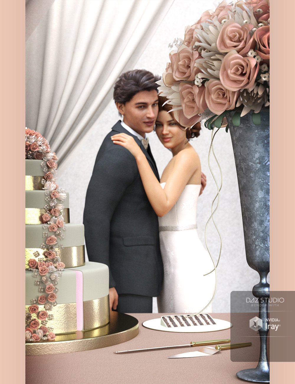 Wedding Prop Set by: Barbara BrundonDirtyFairyUmblefugly, 3D Models by Daz 3D